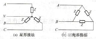 三相电路中负载的接线方式