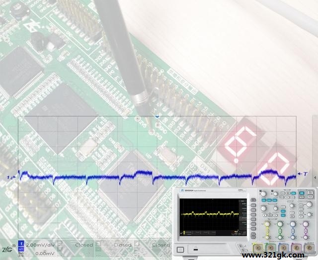 分享使用示波器测量电源纹波的方法