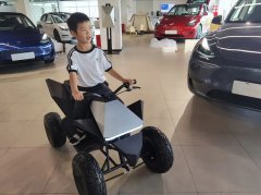 首批特斯拉“宠娃车”实车到货 由浙江金华飞神车业生产